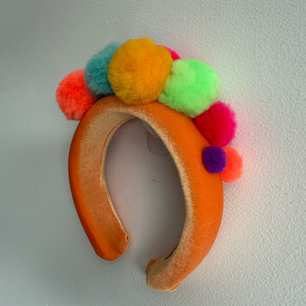 Creamsicle Pom Pom head band